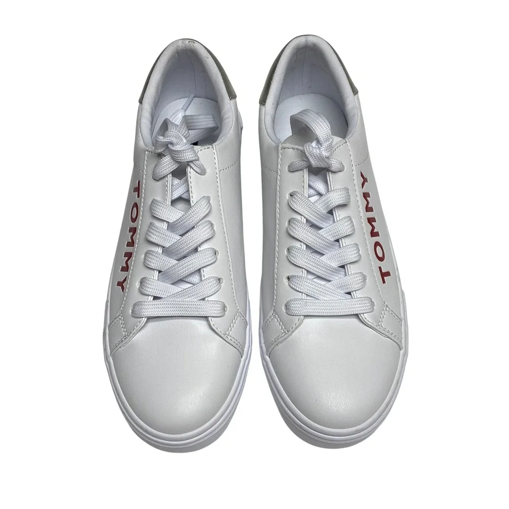 Tommy Hilfiger Lestiel Lace-Up Faux Leather Casual Sneaker 8M‎ NEW